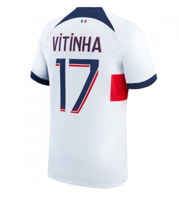 Lacne Muži Futbalové dres Paris Saint-Germain Vitinha Ferreira #17 2023-24 Krátky Rukáv - Preč